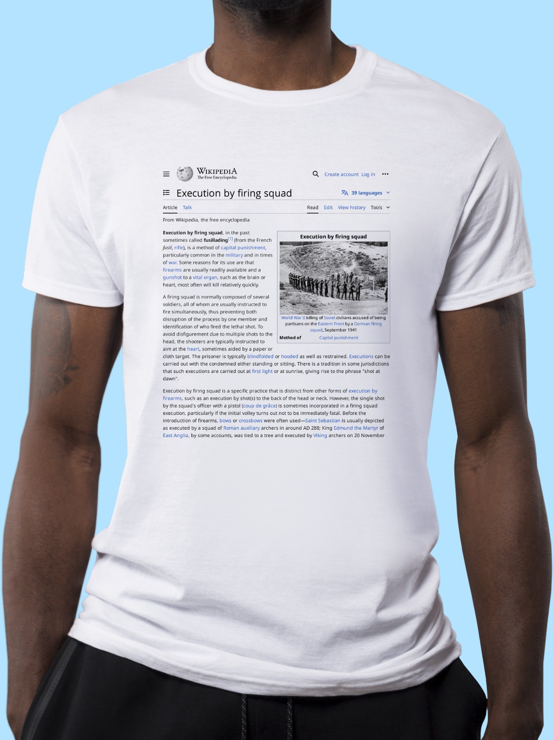 Execution_by_firing_squad Wikipedia Shirt