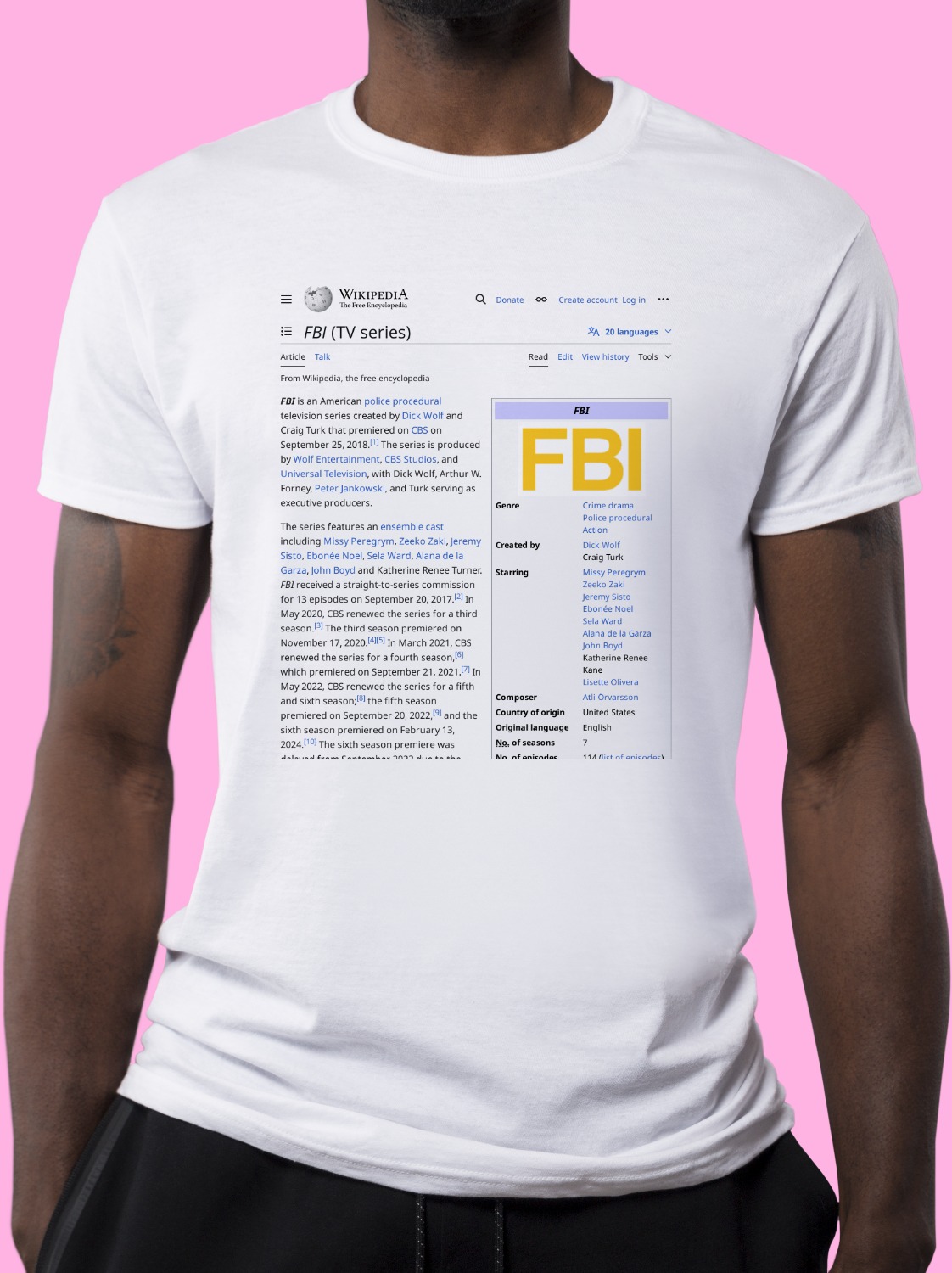 FBI_(TV_series) Wikipedia Shirt