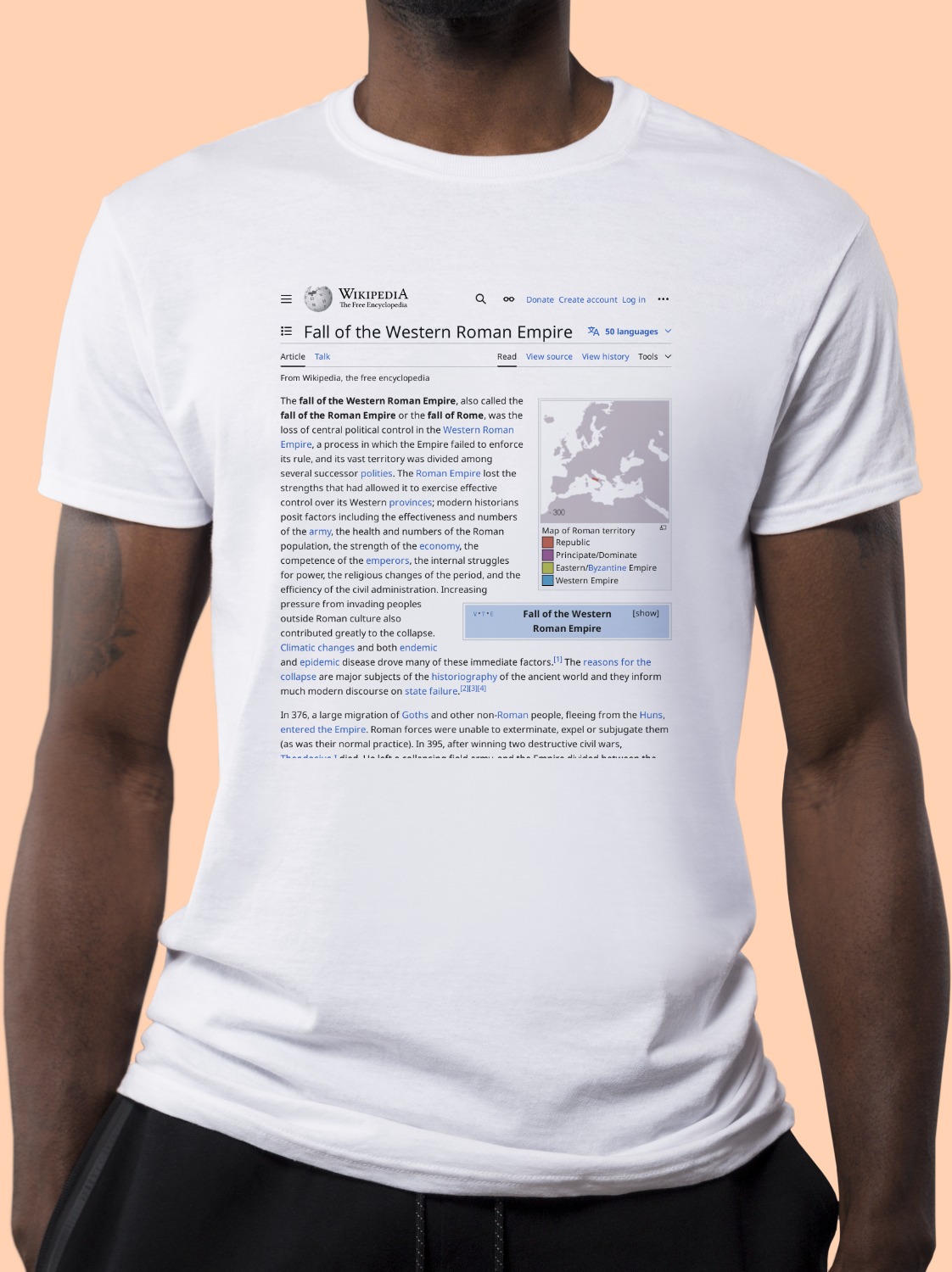 Fall_of_the_Western_Roman_Empire Wikipedia Shirt