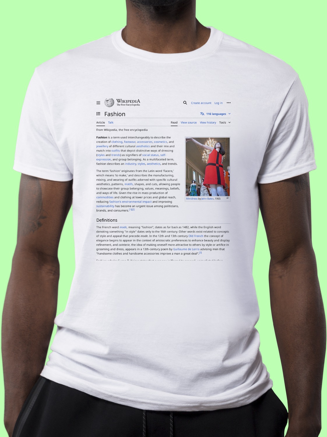 Fashion Wikipedia Shirt