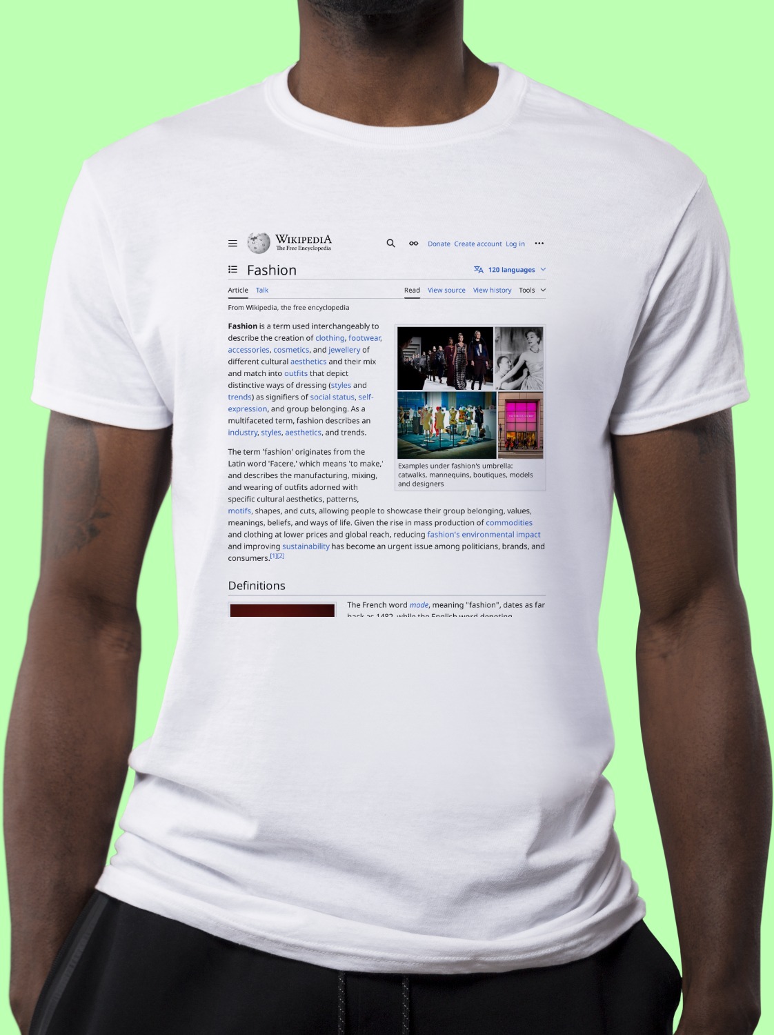 Fashion Wikipedia Shirt