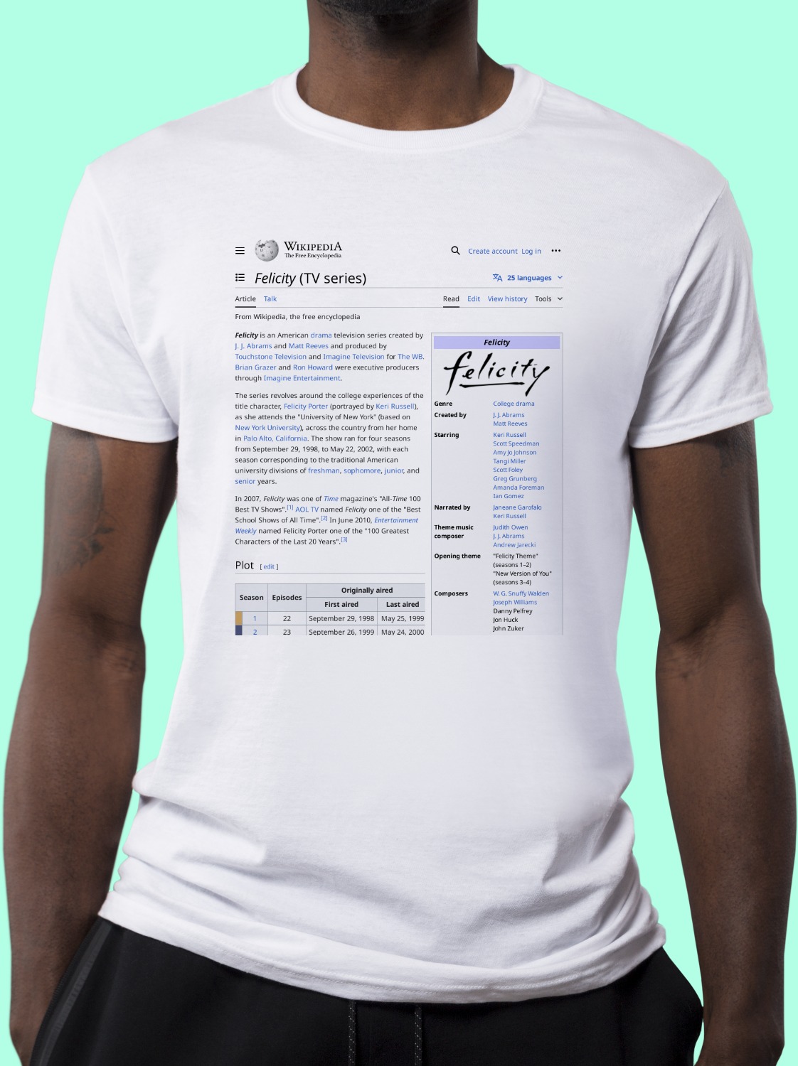 Felicity_(TV_series) Wikipedia Shirt