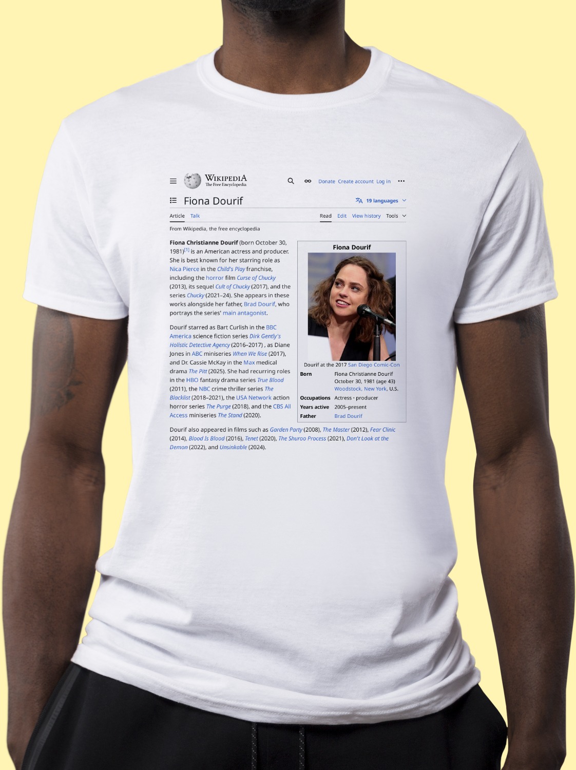 Fiona_Dourif Wikipedia Shirt