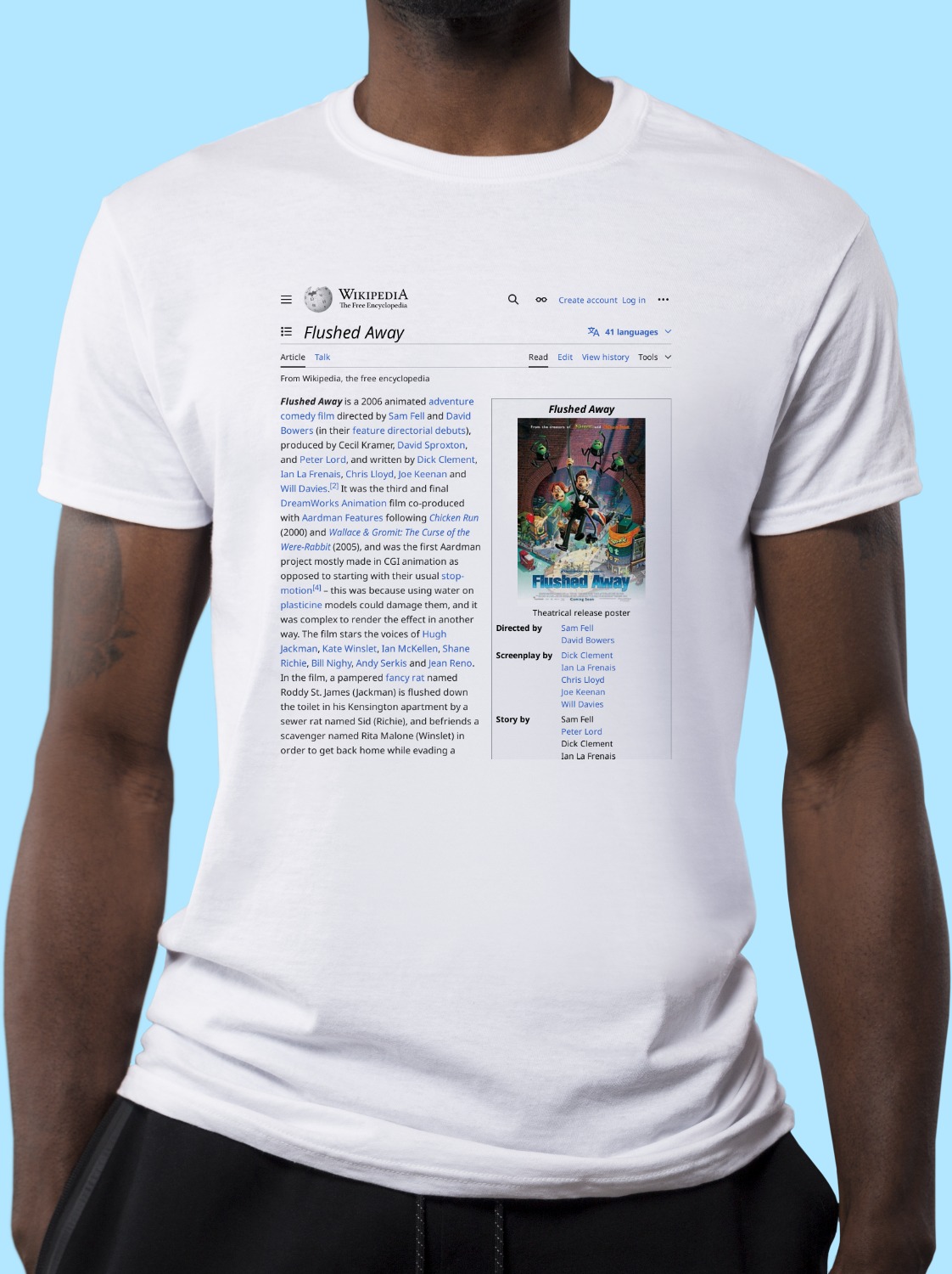 Flushed_Away Wikipedia Shirt