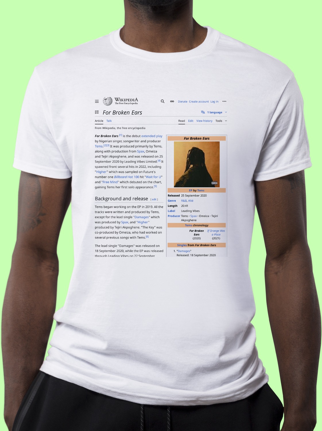 For_Broken_Ears Wikipedia Shirt