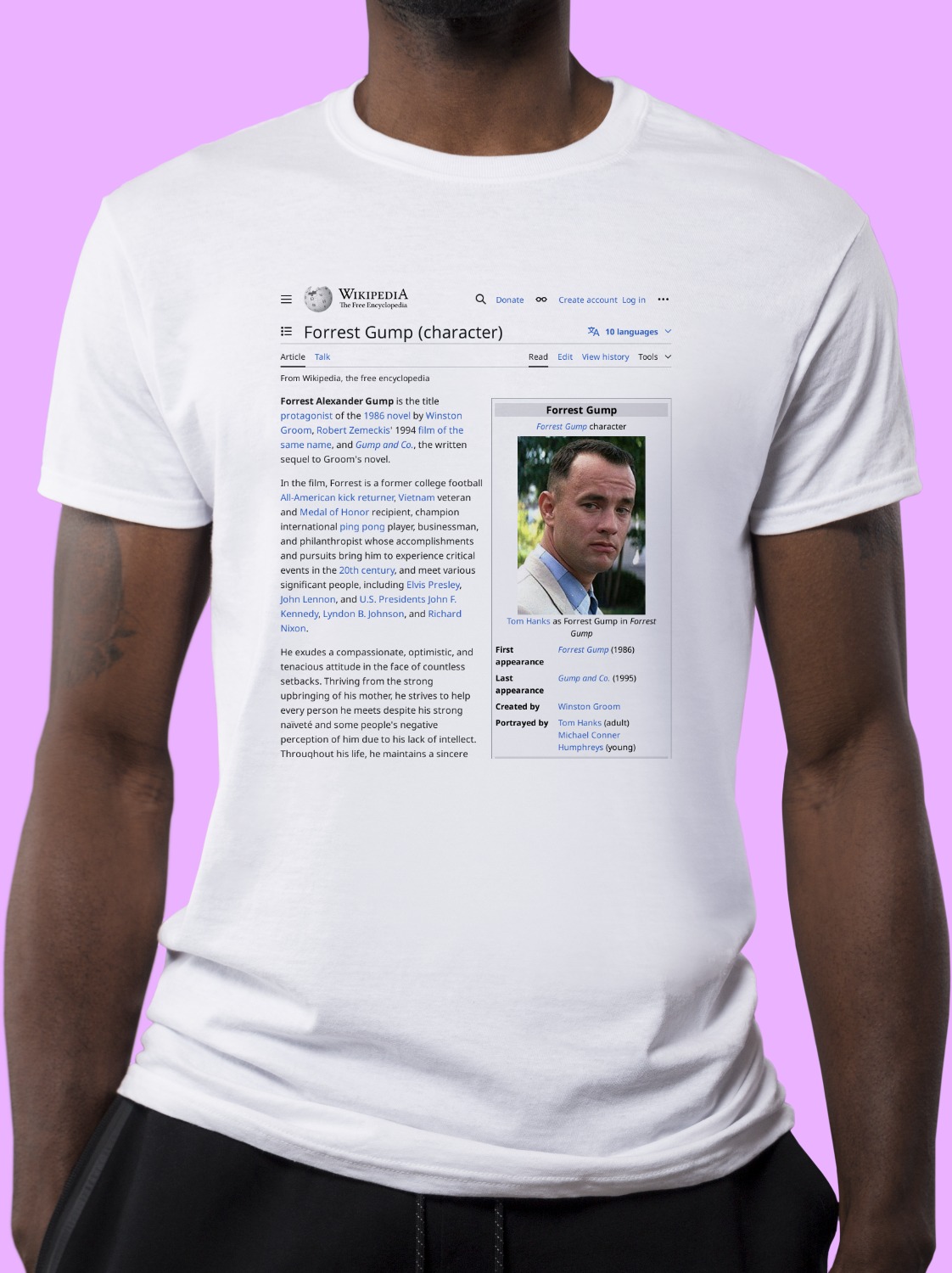 Forrest_Gump_(character) Wikipedia Shirt