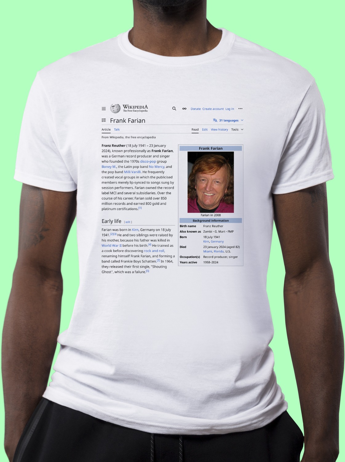 Frank_Farian Wikipedia Shirt