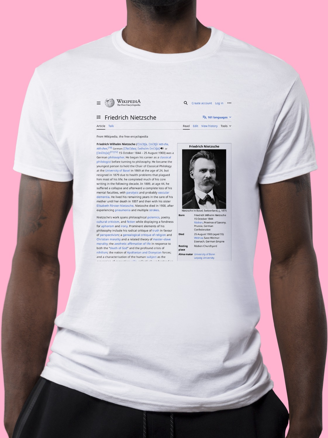Friedrich_Nietzsche Wikipedia Shirt