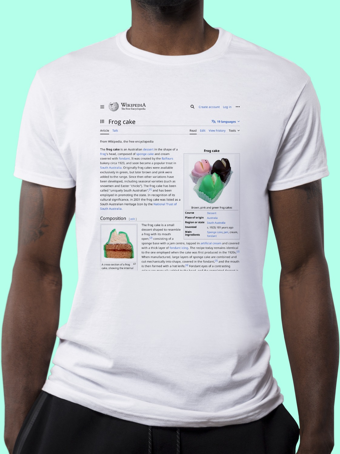 Frog_cake Wikipedia Shirt