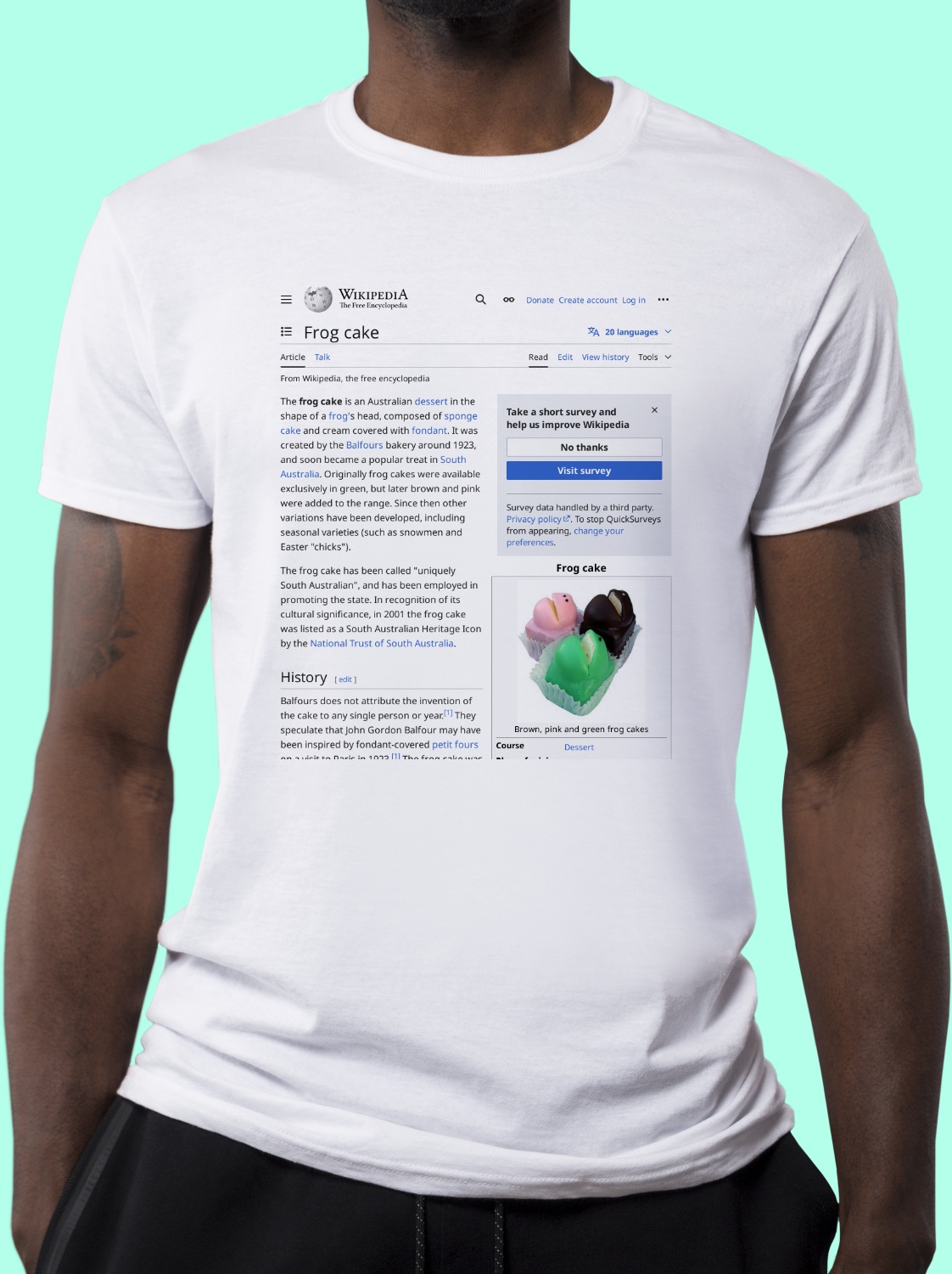 Frog_cake Wikipedia Shirt