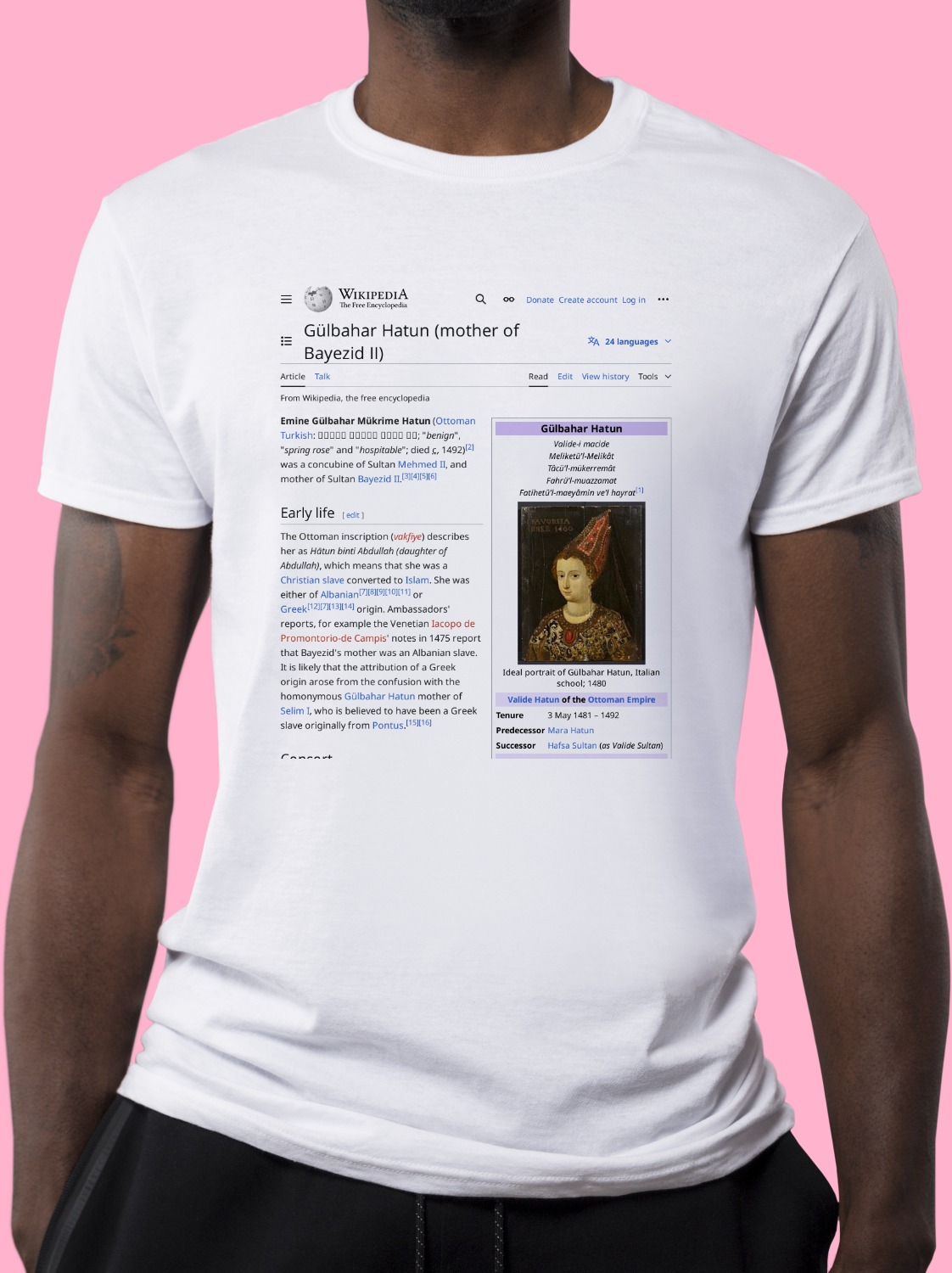 Gülbahar_Hatun_(wife_of_Mehmed_II) Wikipedia Shirt