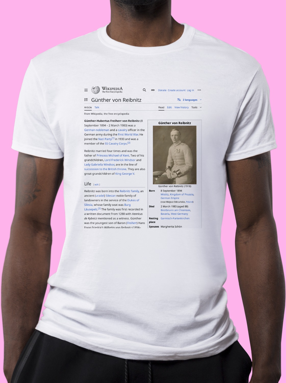 Günther_von_Reibnitz Wikipedia Shirt