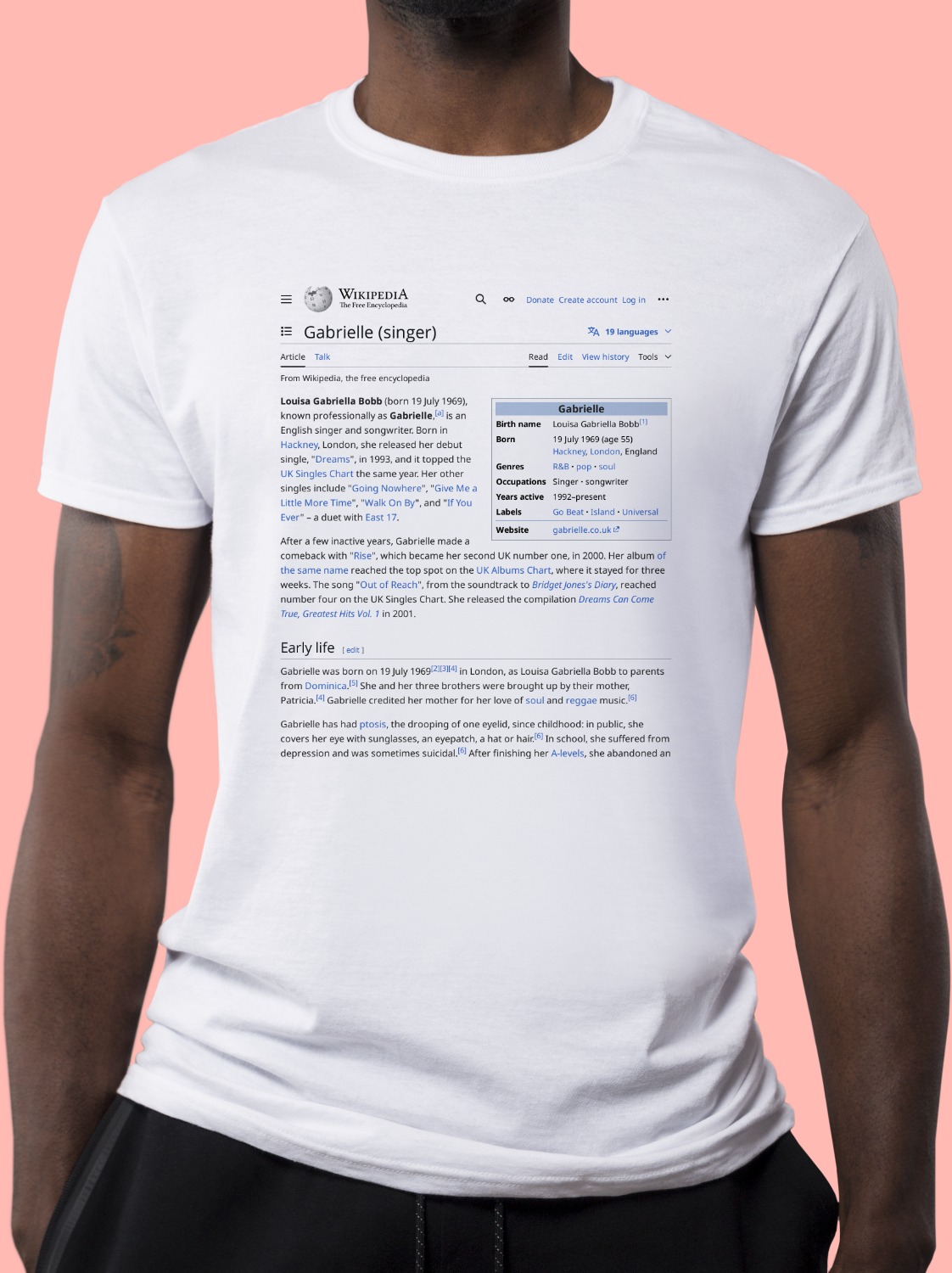 Gabrielle_(singer) Wikipedia Shirt