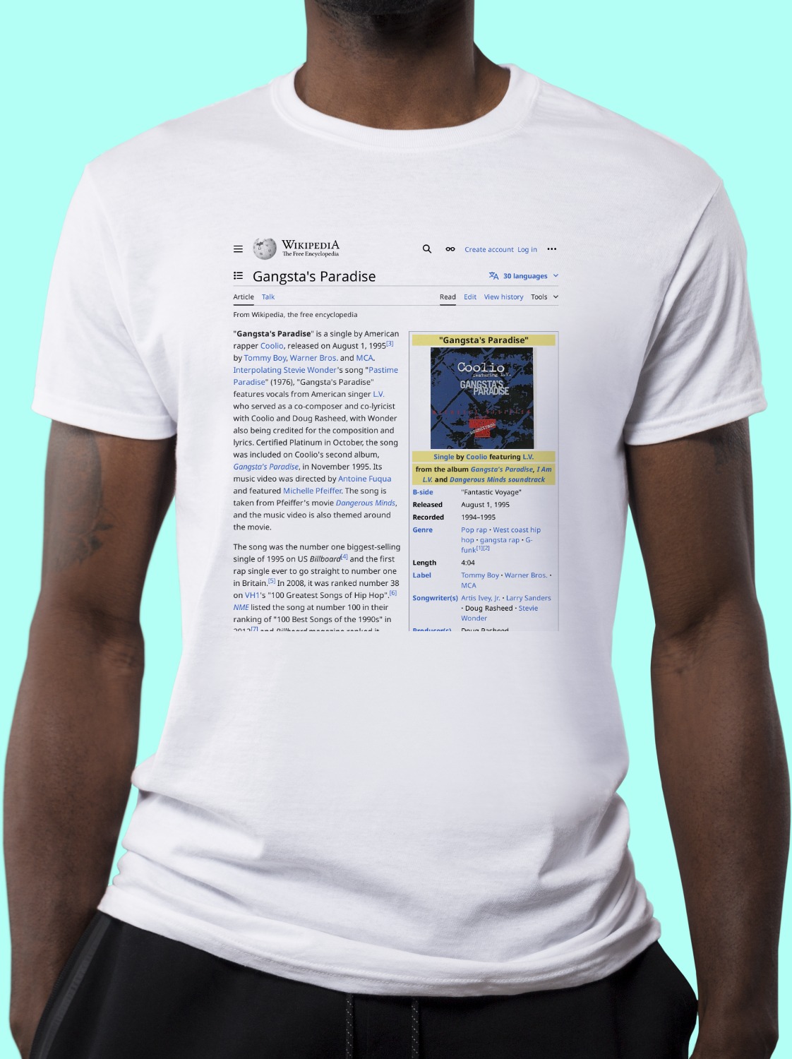 Gangsta's Paradise Wikipedia T-Shirt