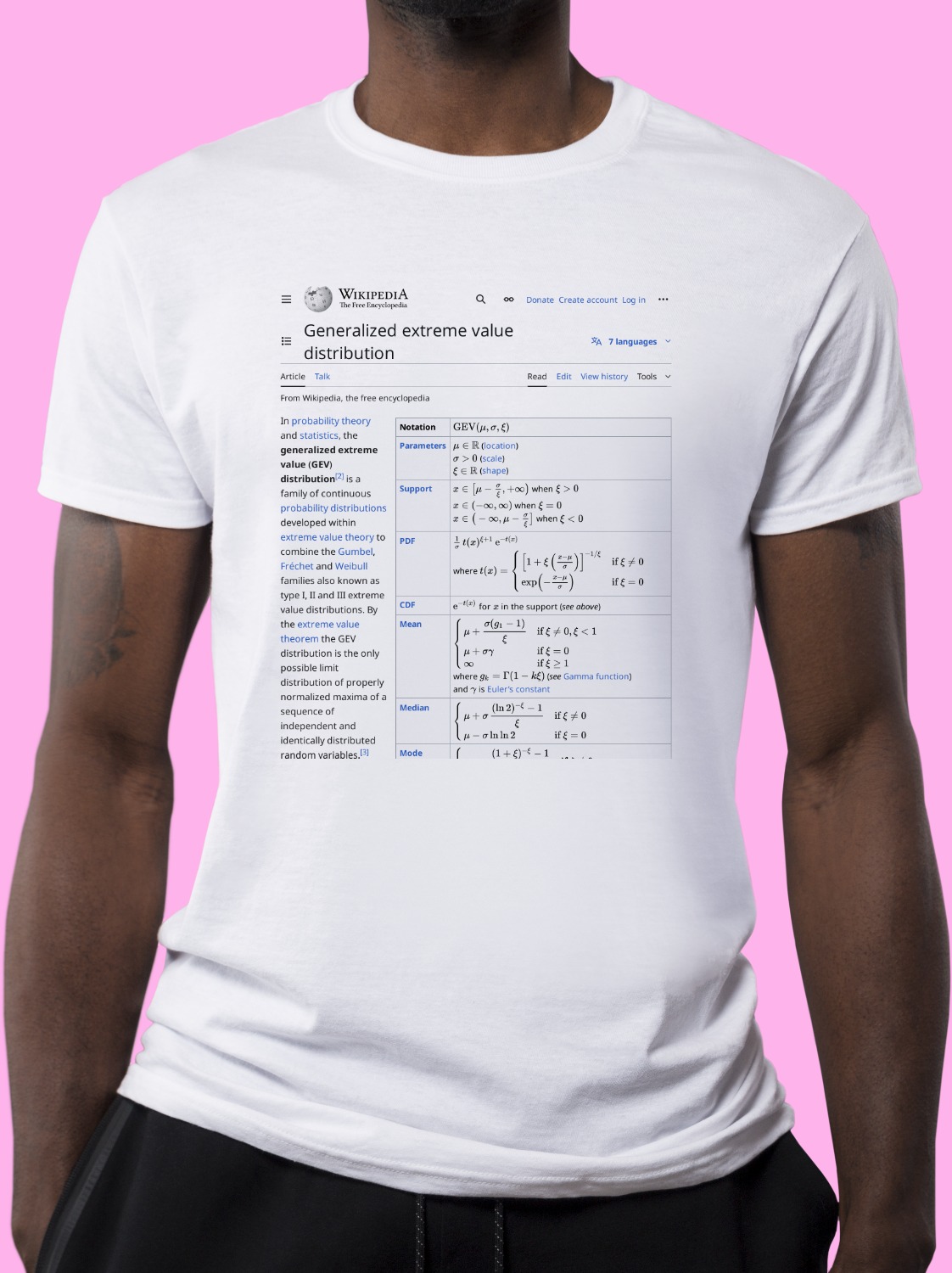 Generalized_extreme_value_distribution Wikipedia Shirt