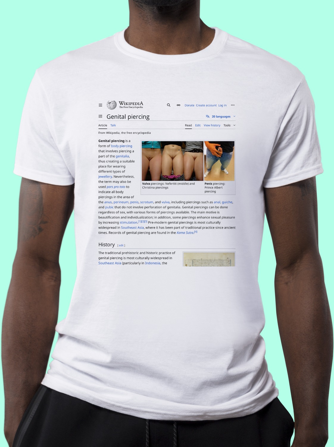 Genital_piercing Wikipedia Shirt