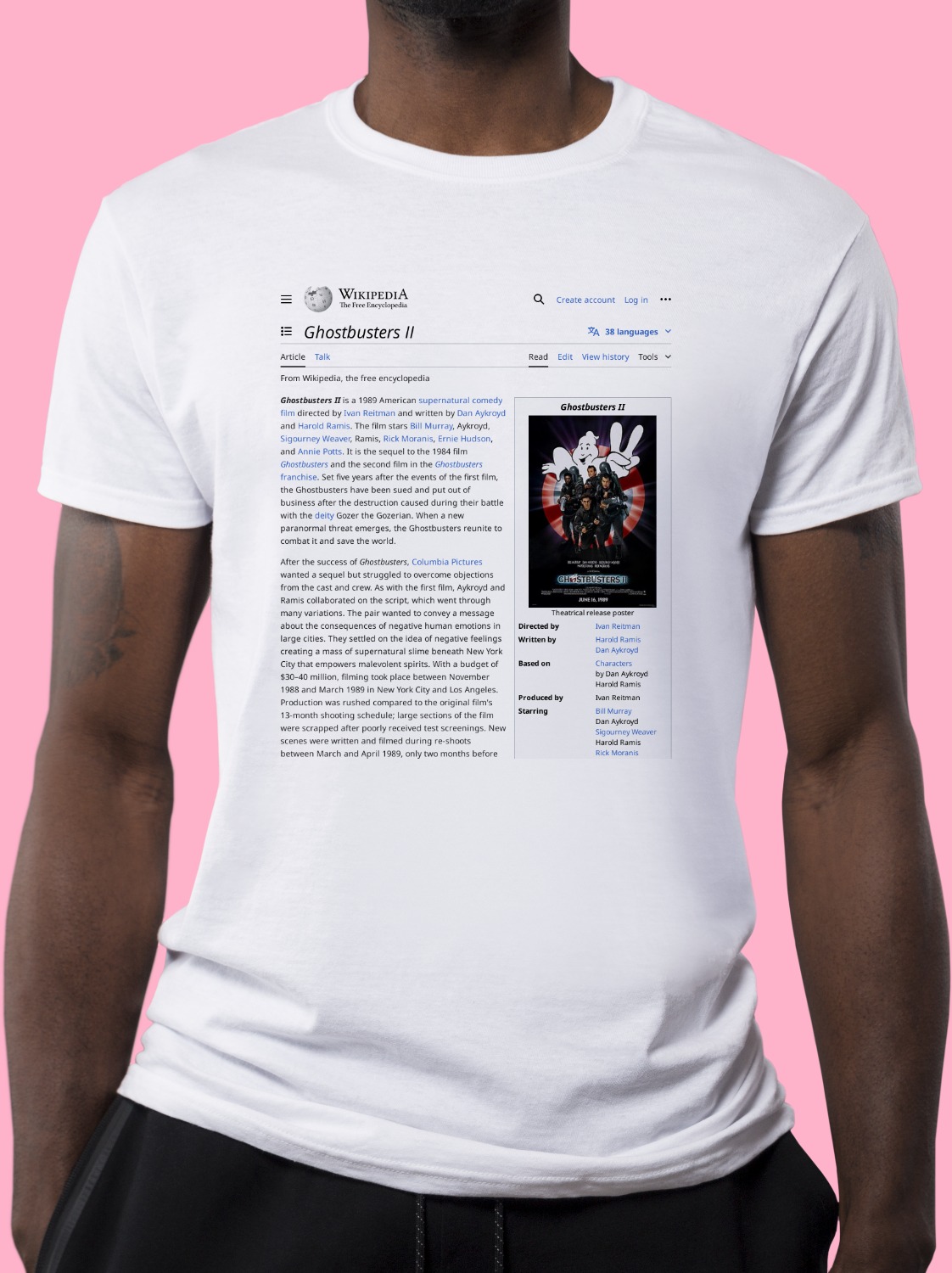 Ghostbusters_II Wikipedia Shirt