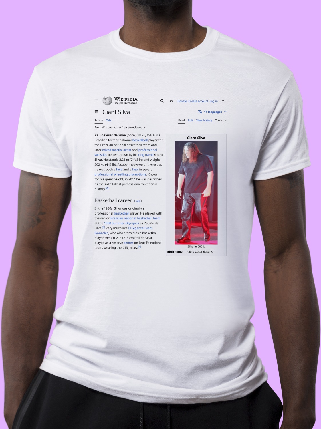 Giant_Silva Wikipedia Shirt