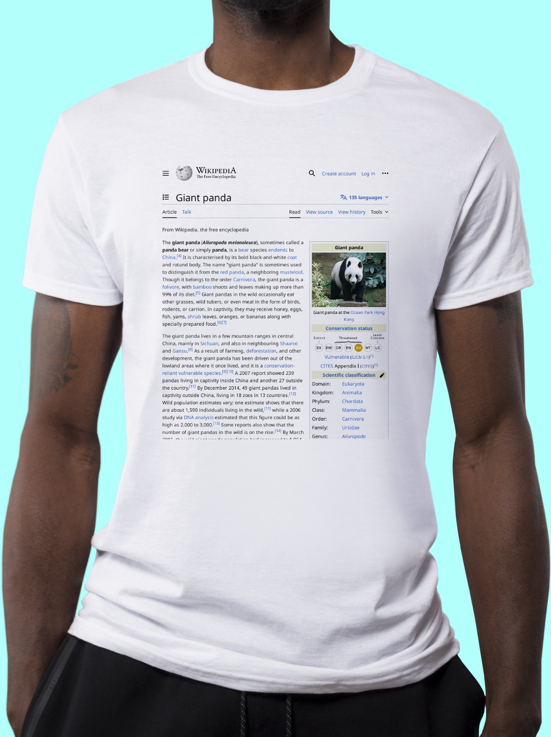 Giant_panda Wikipedia Shirt