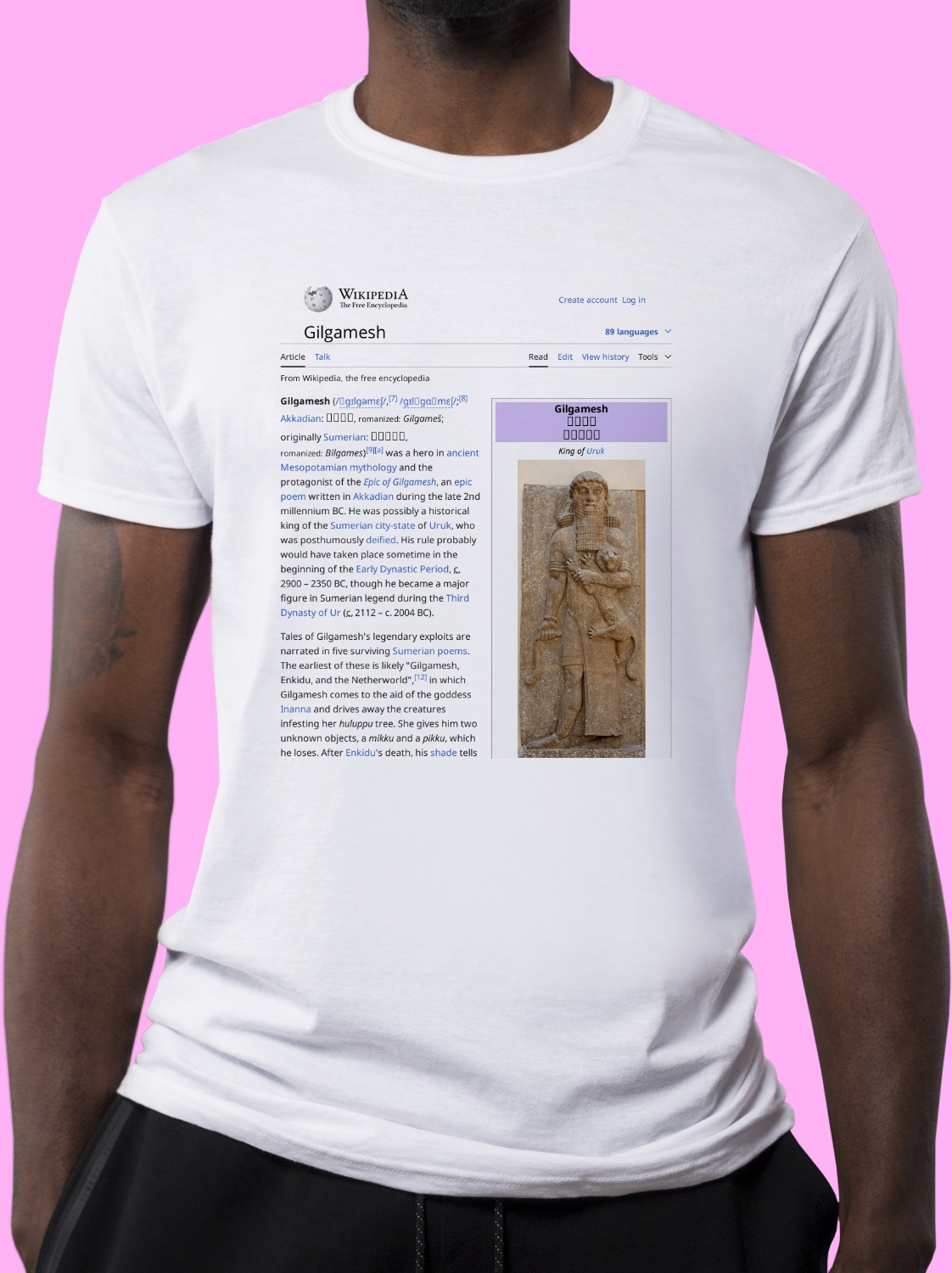 Gilgamesh Wikipedia Shirt