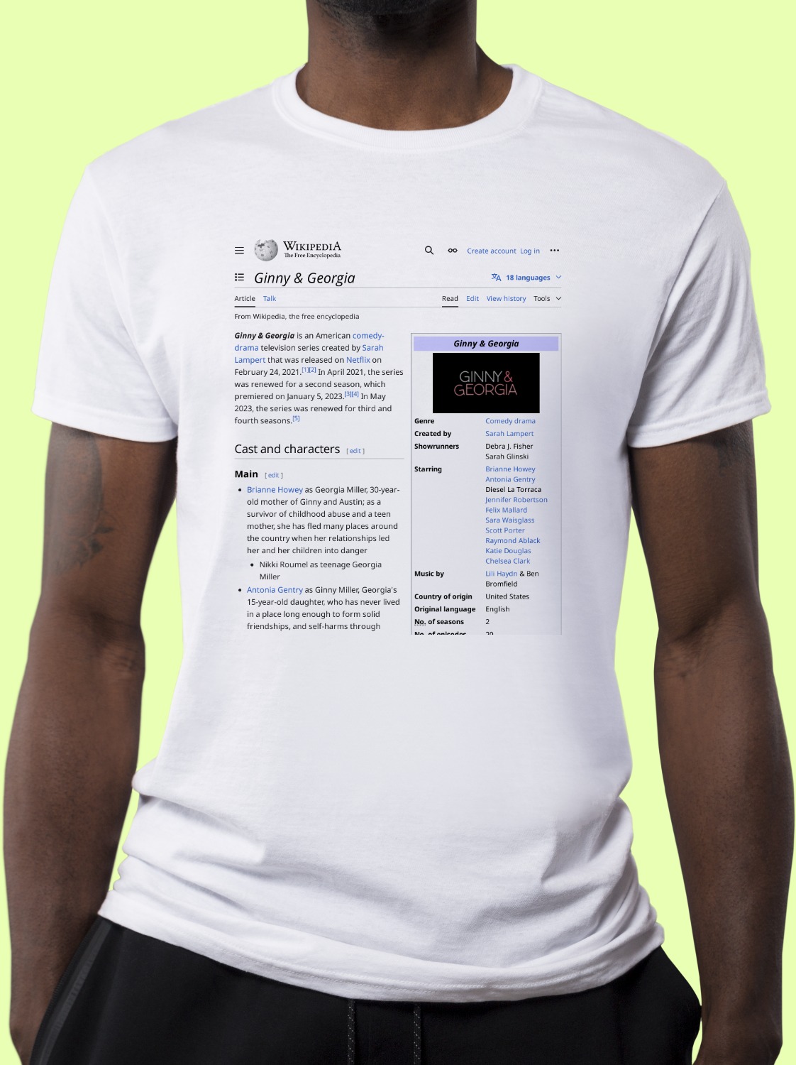 Ginny_&_Georgia Wikipedia Shirt