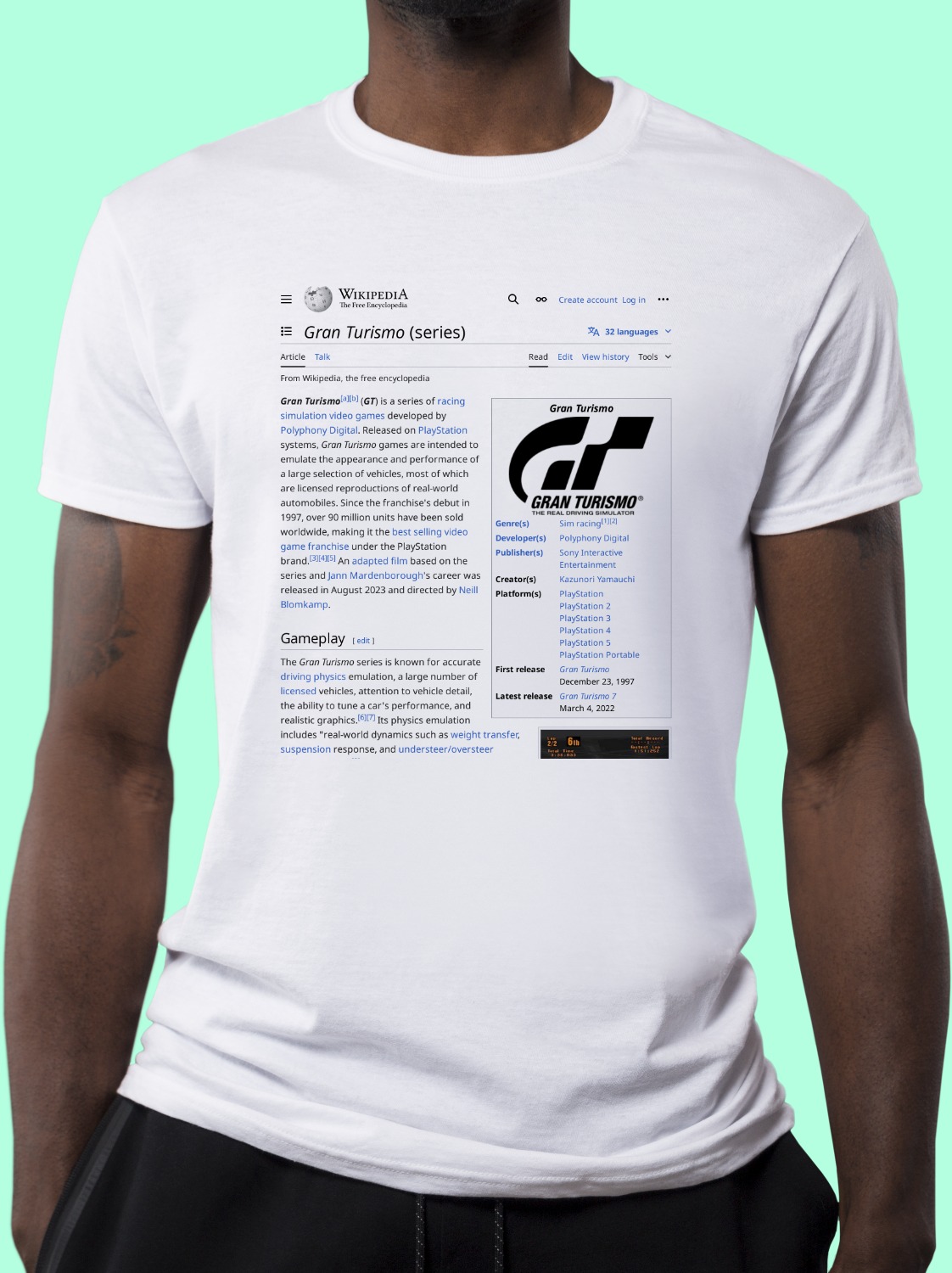 Gran_Turismo_(series) Wikipedia Shirt