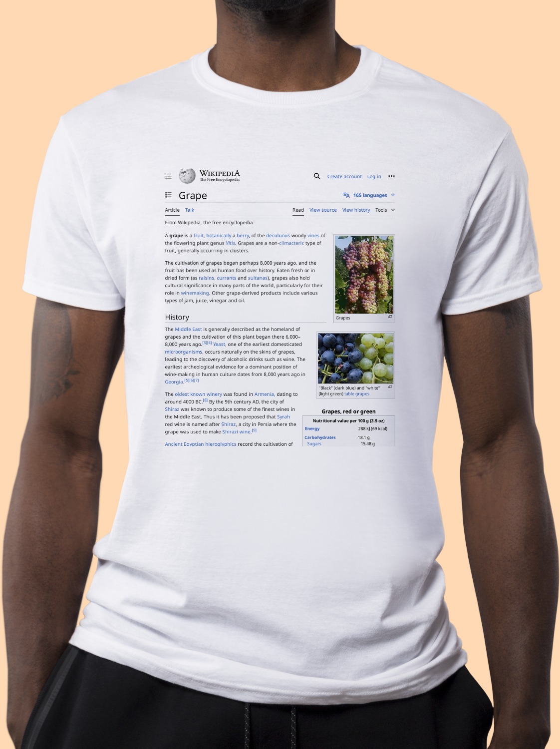 Grape Wikipedia Shirt