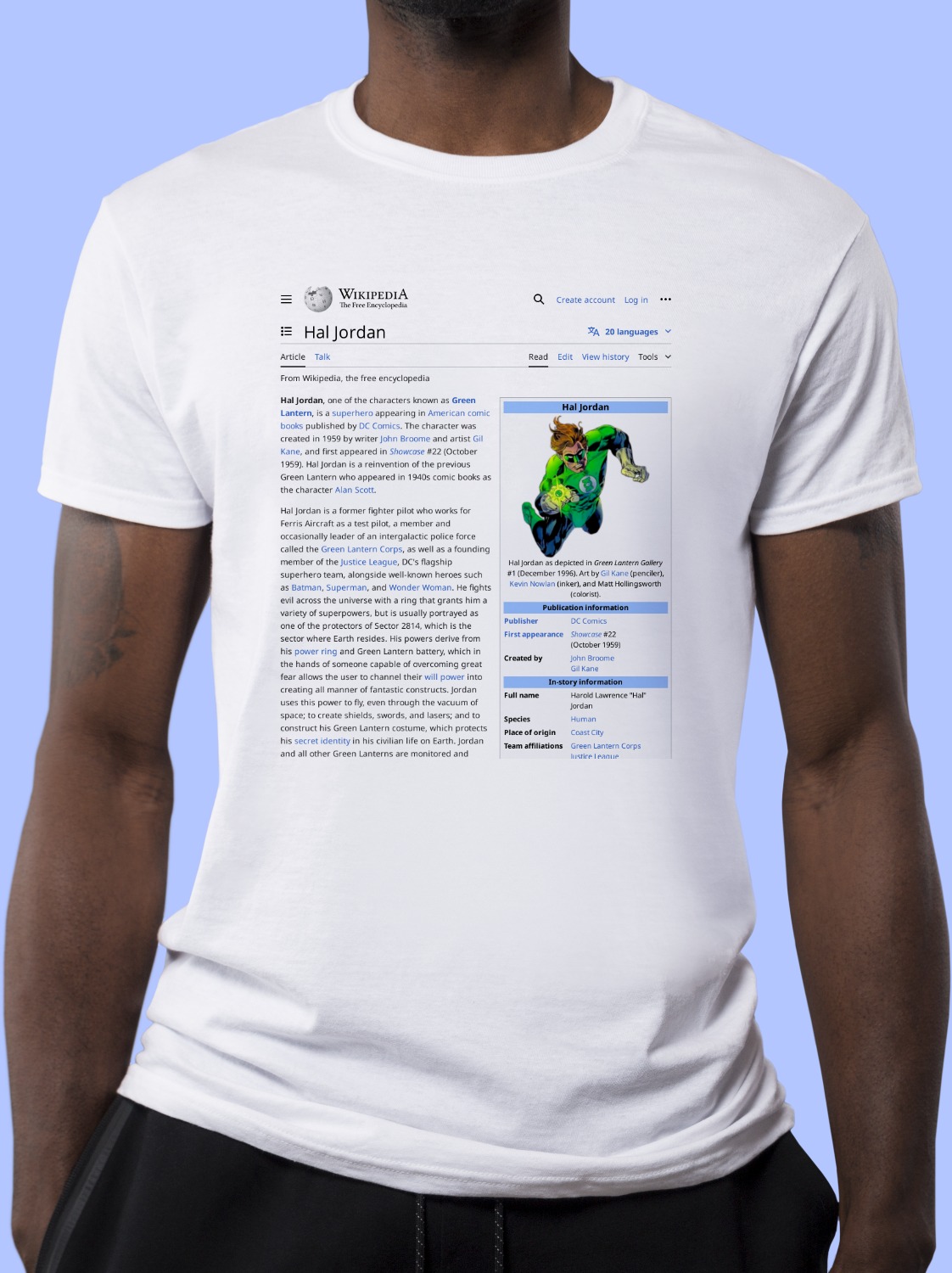 Hal_Jordan Wikipedia Shirt