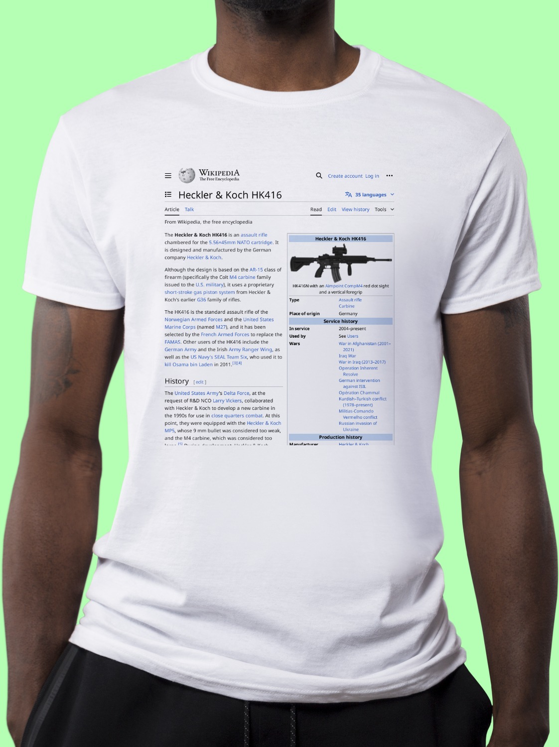 Heckler_&_Koch_HK416 Wikipedia Shirt