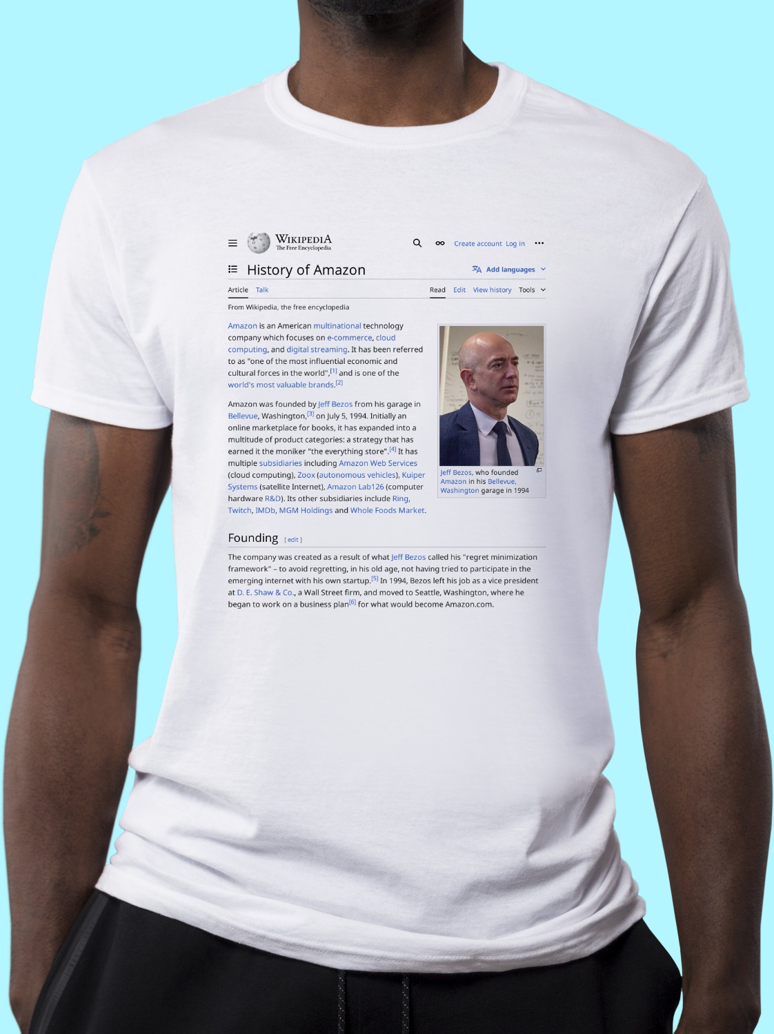 History_of_Amazon Wikipedia Shirt