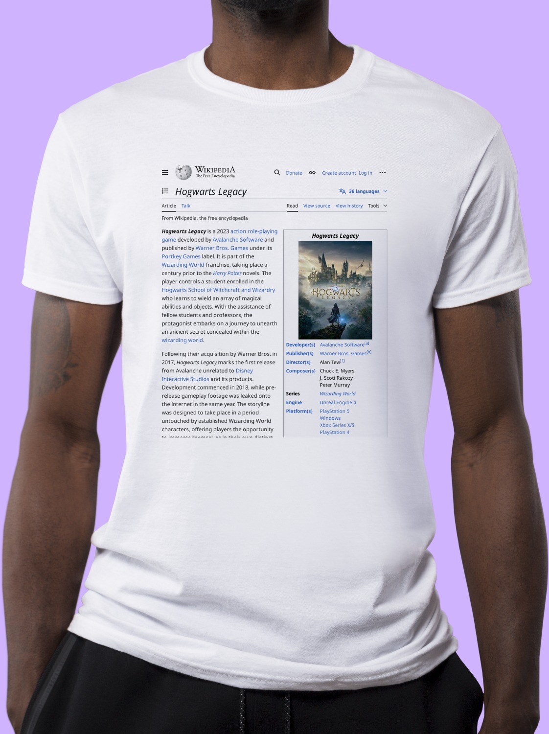 Hogwarts_Legacy Wikipedia Shirt