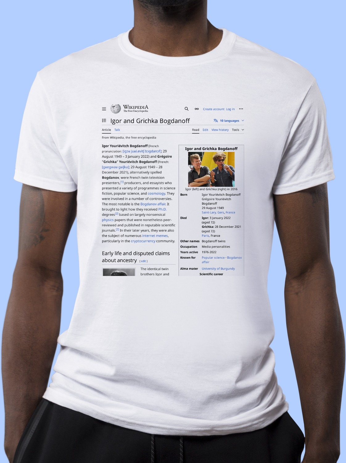 Igor_and_Grichka_Bogdanoff Wikipedia Shirt