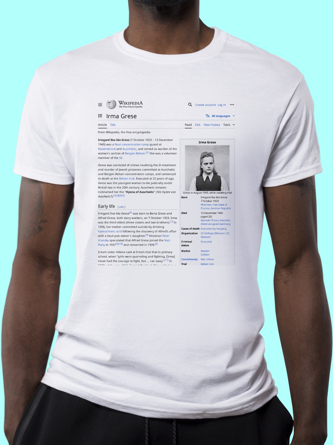 Irma_Grese Wikipedia Shirt