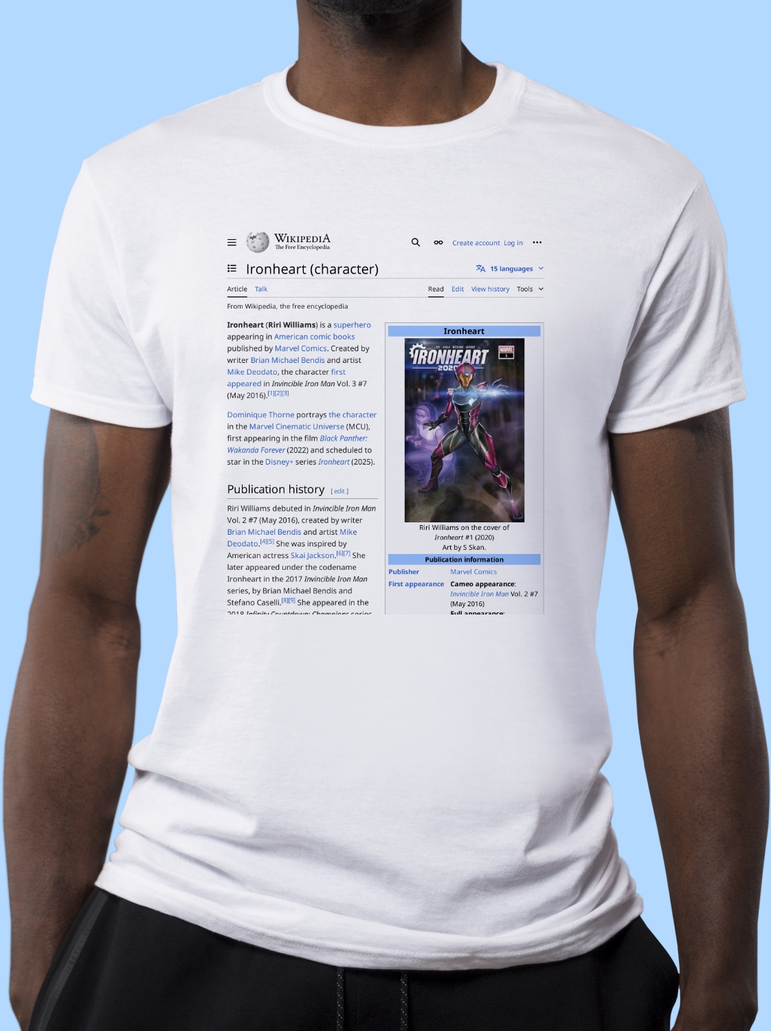 Ironheart_(character) Wikipedia Shirt