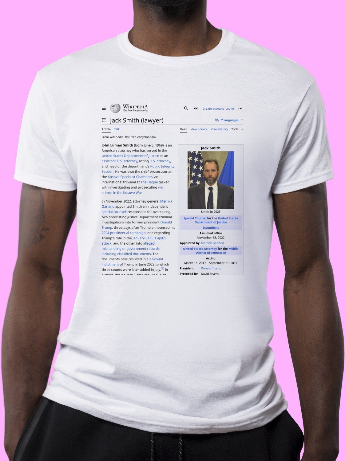 Jack_Smith_(prosecutor) Wikipedia Shirt