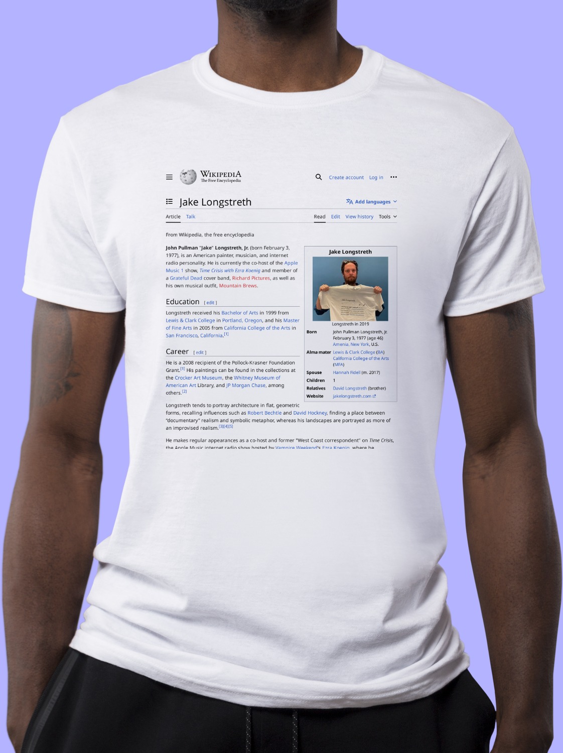 Jake_Longstreth Wikipedia Shirt