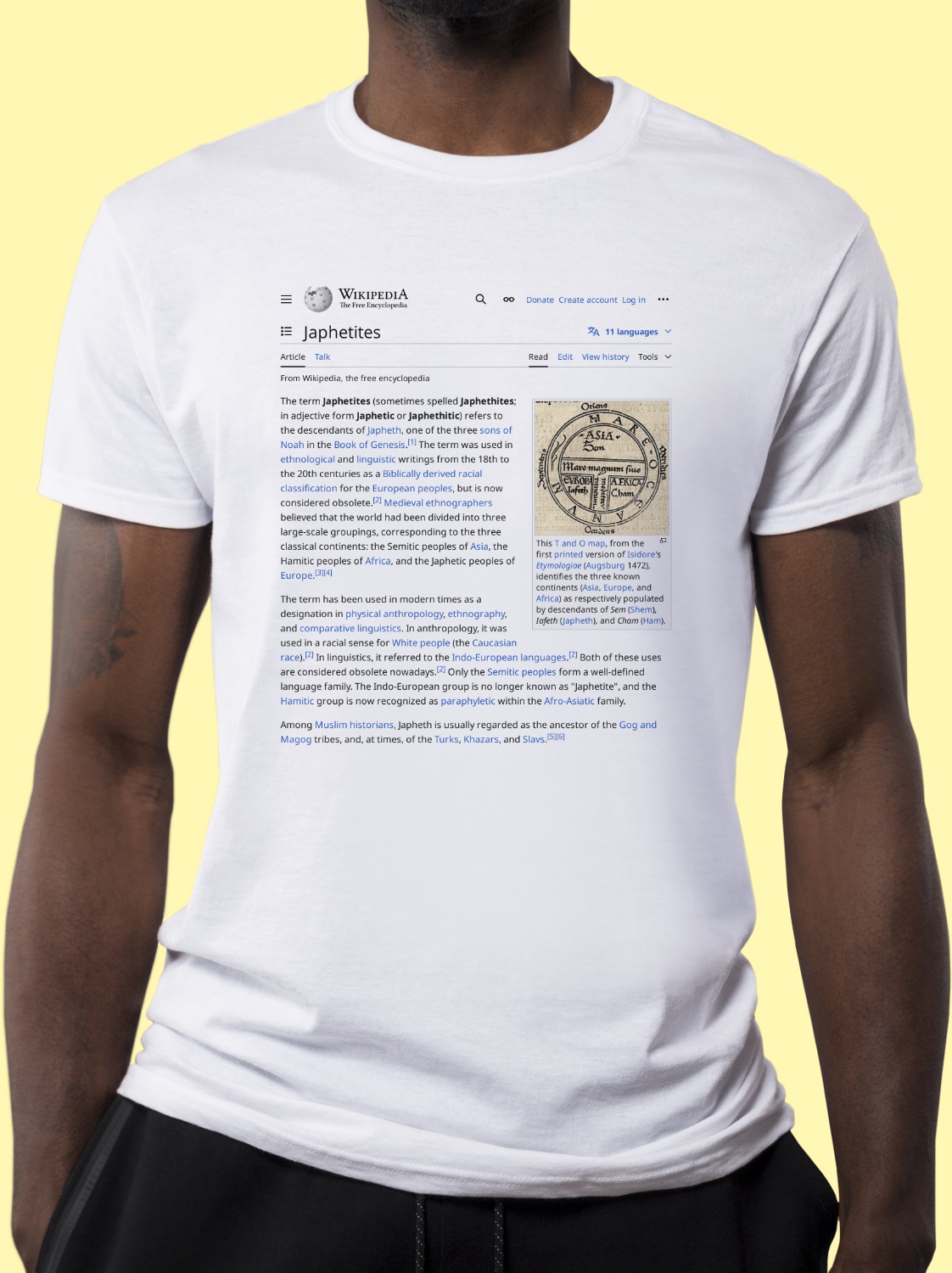 Japhetites Wikipedia Shirt