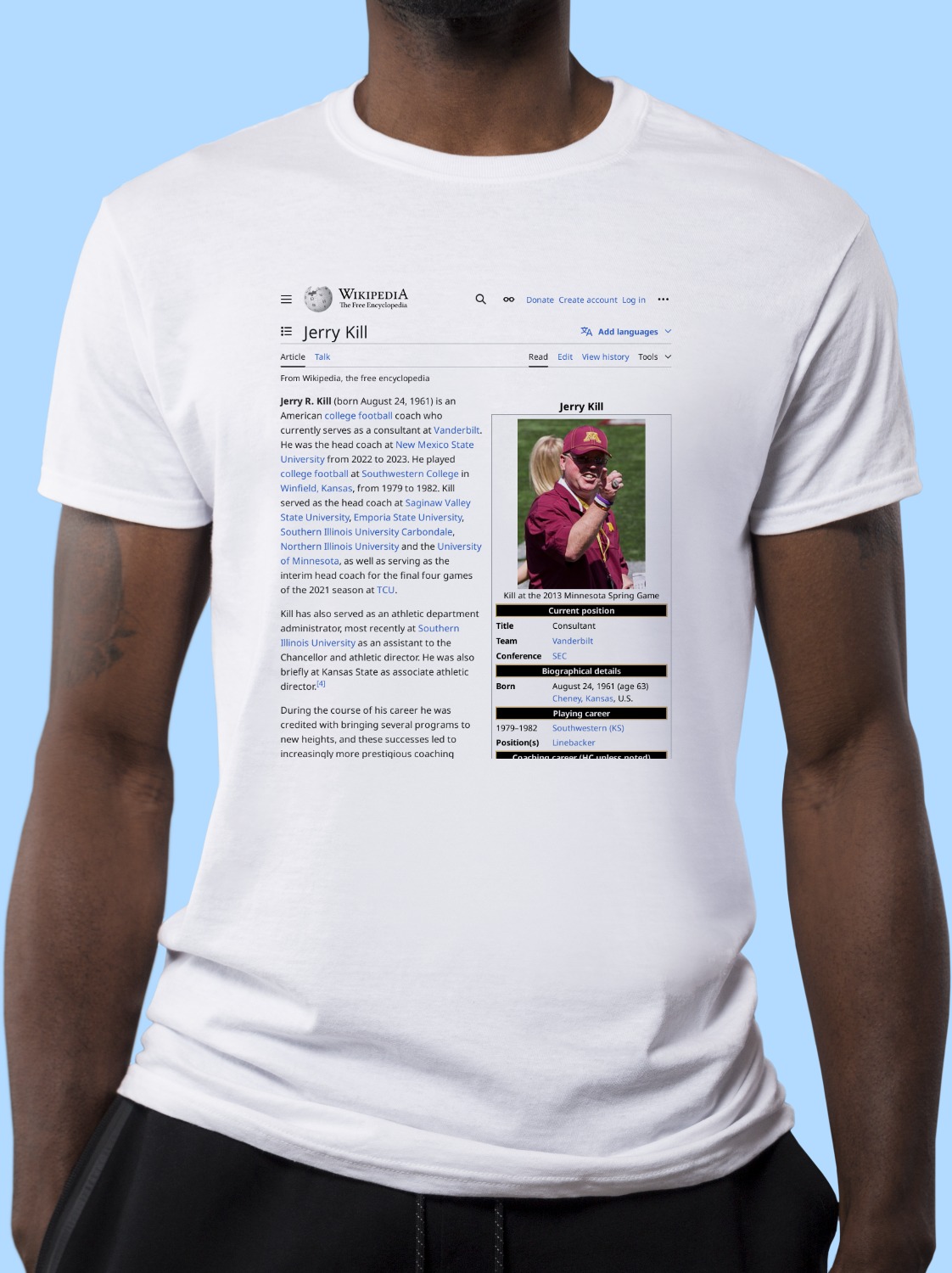 Jerry_Kill Wikipedia Shirt