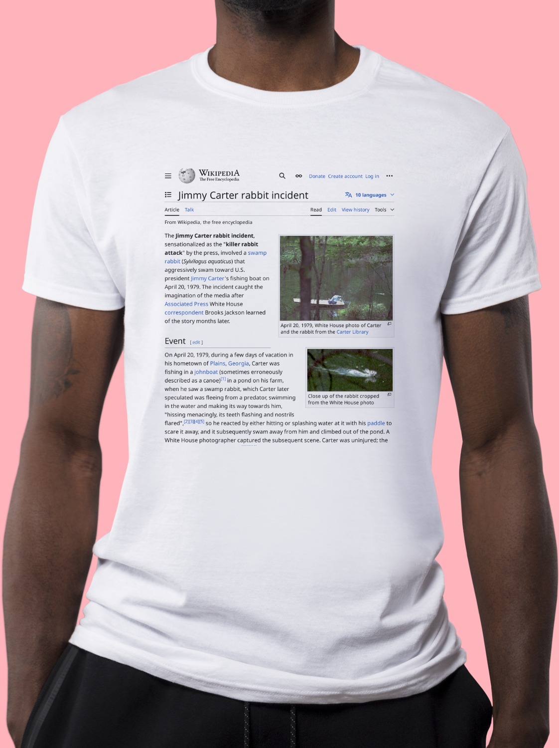 Jimmy_Carter_rabbit_incident Wikipedia Shirt