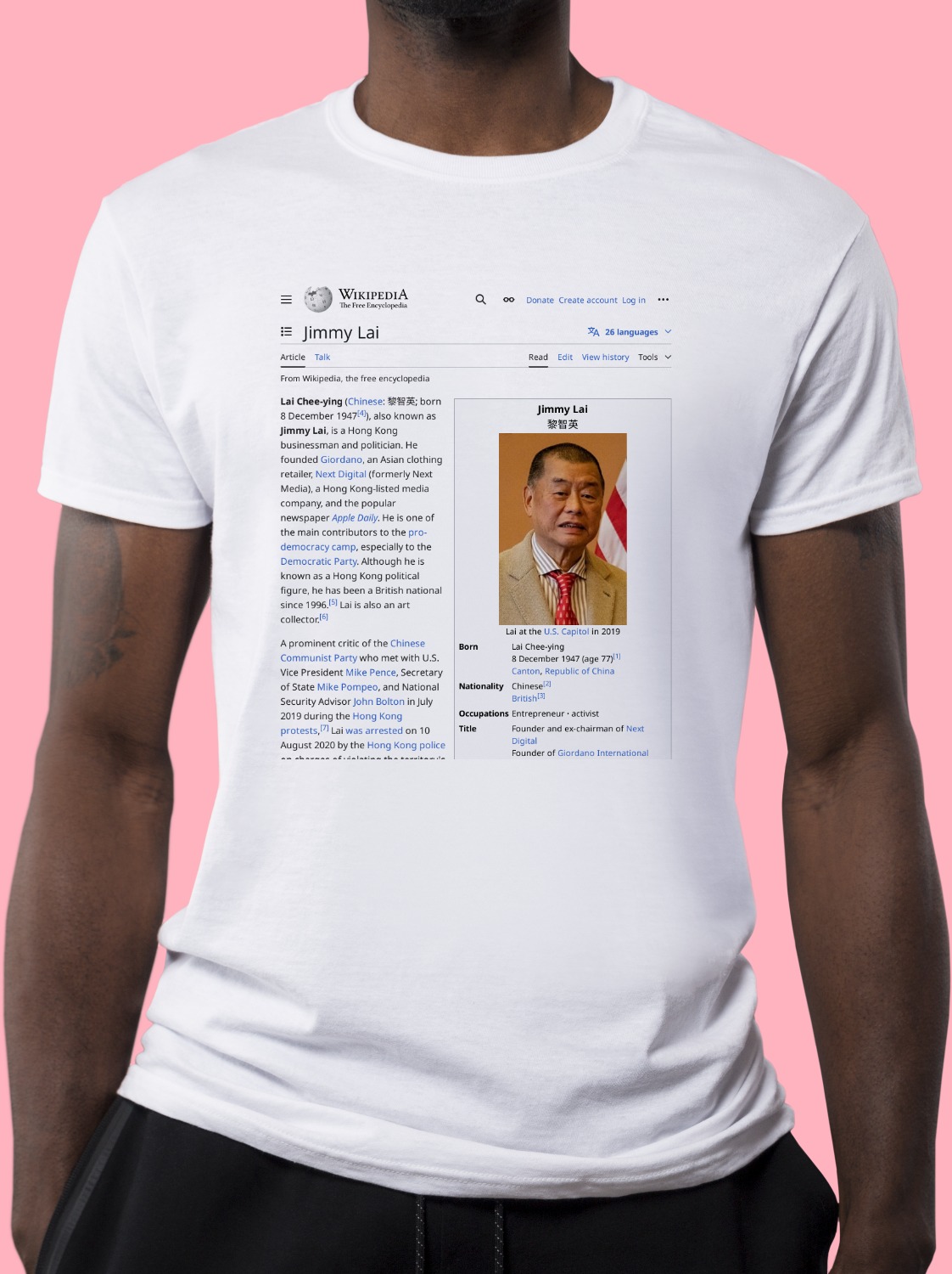 Jimmy_Lai Wikipedia Shirt