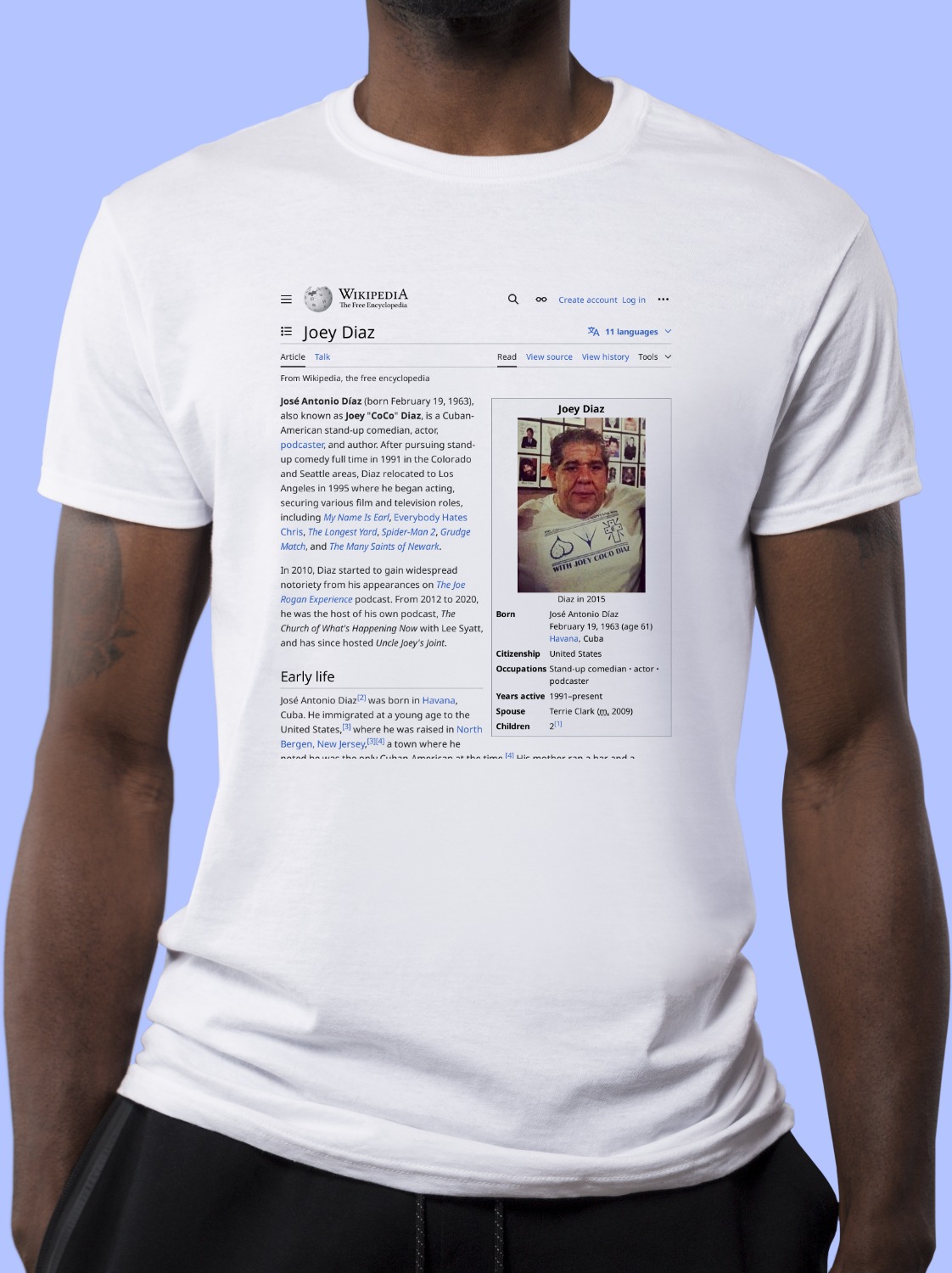 Joey_Diaz Wikipedia Shirt