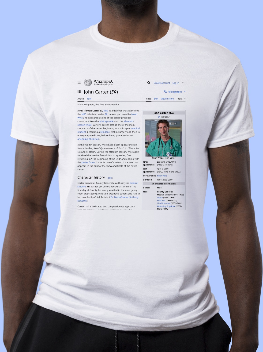 John_Carter_(ER) Wikipedia Shirt