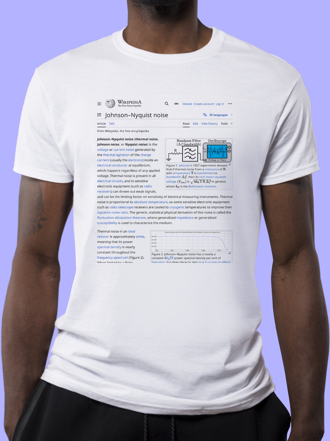Johnson–Nyquist_noise Wikipedia Shirt