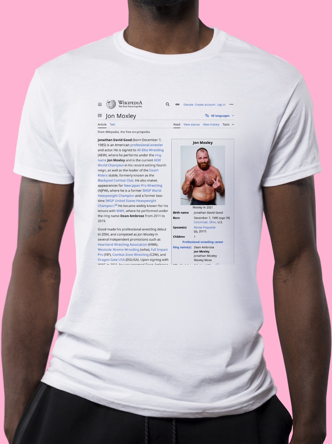 Jon_Moxley Wikipedia Shirt