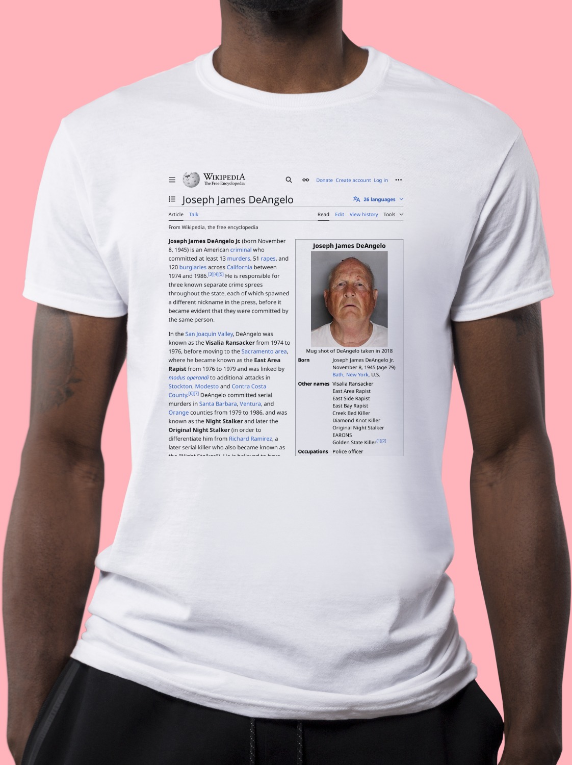Joseph_James_DeAngelo Wikipedia Shirt
