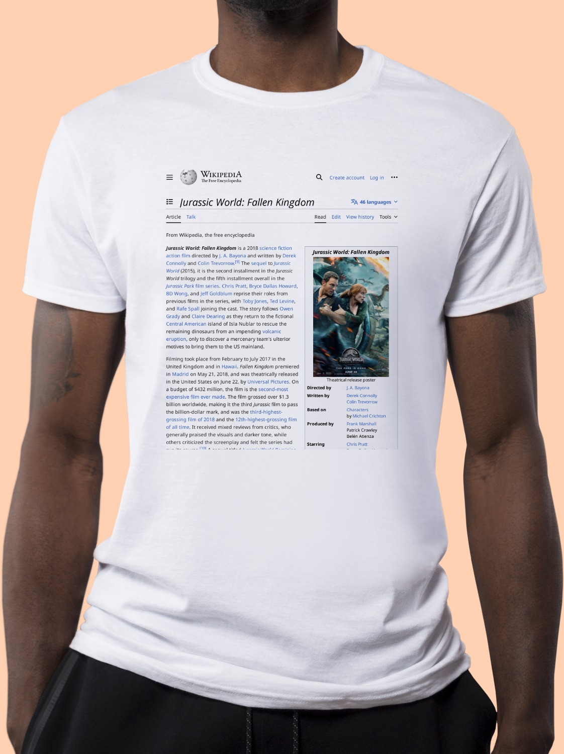 Jurassic_World:_Fallen_Kingdom Wikipedia Shirt