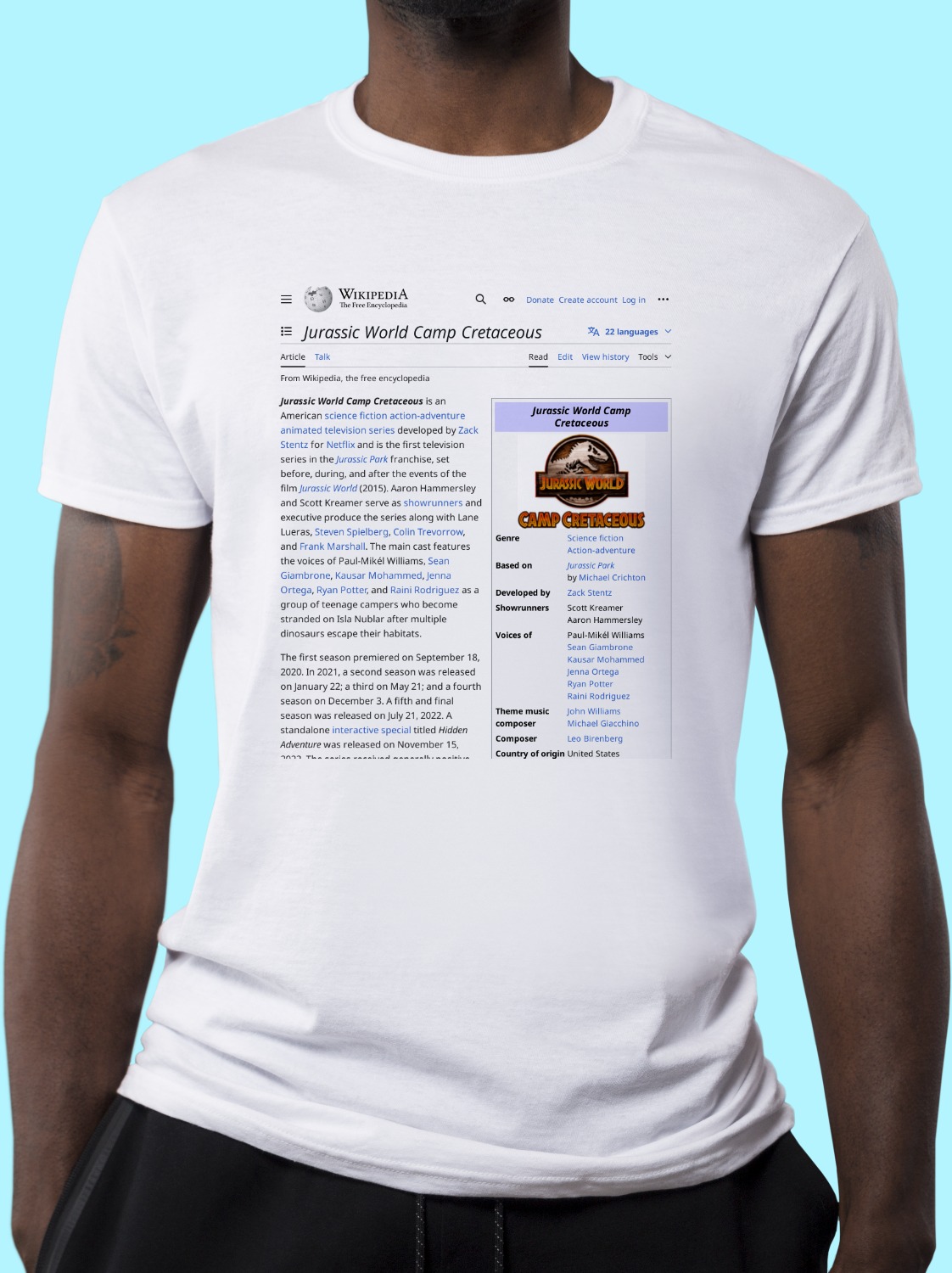 Jurassic_World_Camp_Cretaceous Wikipedia Shirt