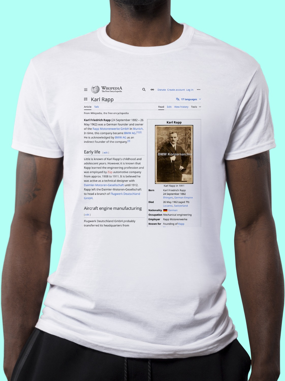 Karl_Rapp Wikipedia Shirt