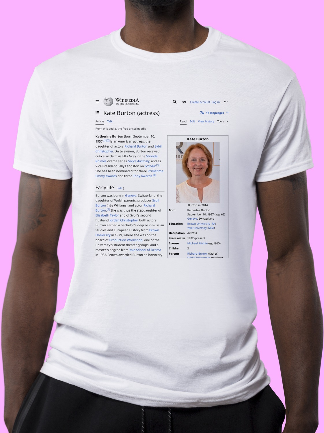 Kate_Burton_(actress) Wikipedia Shirt