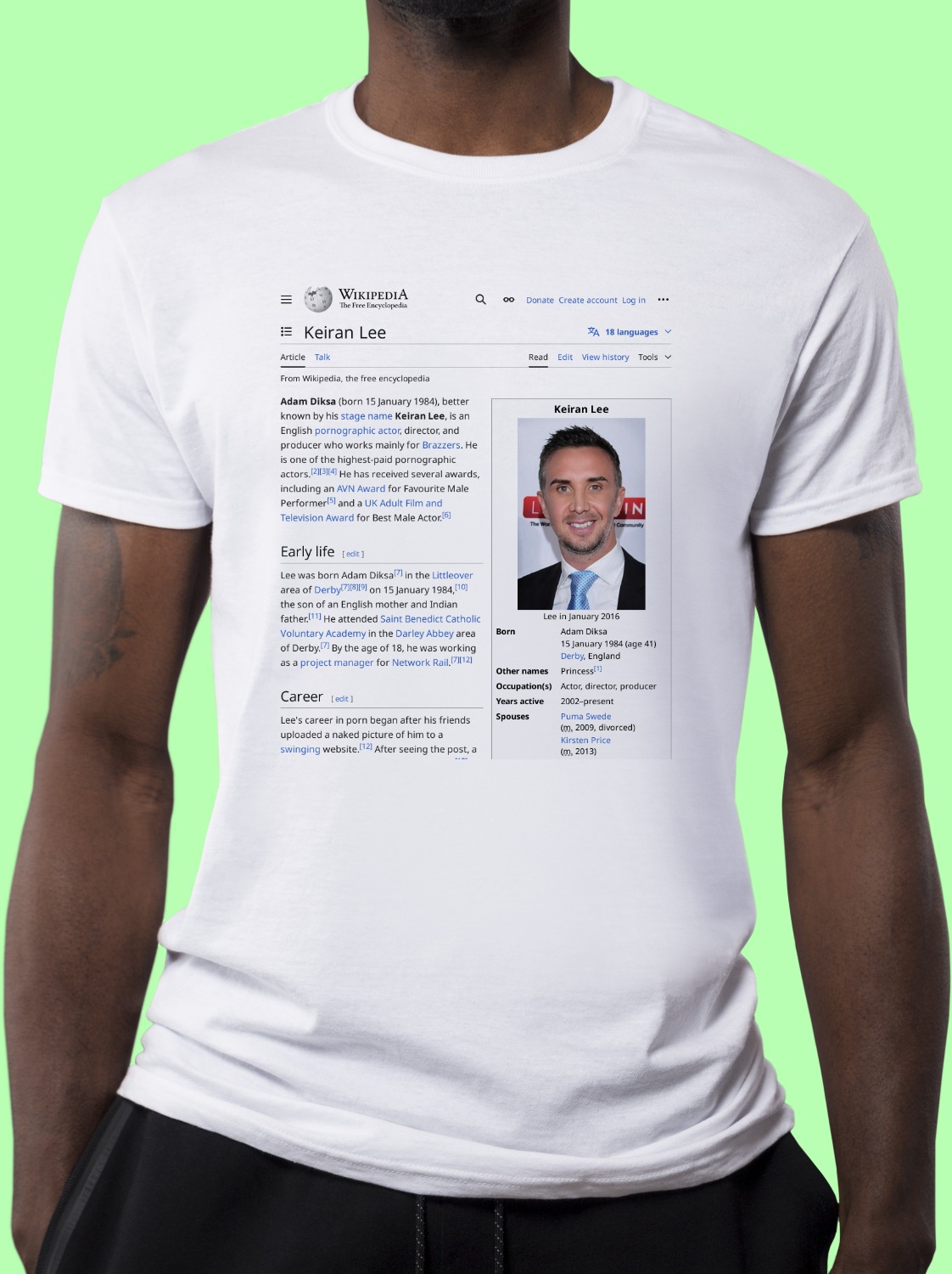 Keiran_Lee Wikipedia Shirt